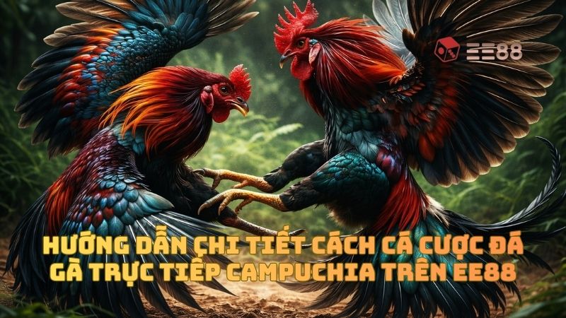 Hướng dẫn chi tiết cách cá cược đá gà trực tiếp Campuchia trên EE88
